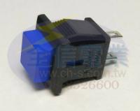 4201-10小方形無段開關ON(藍)