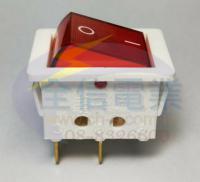 4228A-10 4P2段110V.220V白殼帶燈開關ON-OFF(紅)